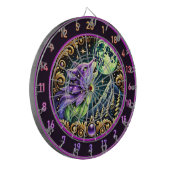 Untamed Wolf Under Sterrennacht Glow Dartbord (Voorkant Links)