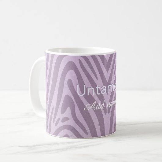 Untamed Zebra Print Coffee Mug Koffiemok (Voorkant links)