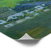 Unterach in de Attersee door Gustav Klimt Poster (Hoek)