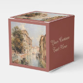Unterberger's aangepaste doos voor Venetië Bedankdoosjes (Voorkant Zijde)