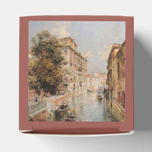 Unterberger's aangepaste doos voor Venetië Bedankdoosjes (Bovenkant)