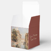 Unterberger's aangepaste doos voor Venetië Bedankdoosjes (Geopend)