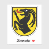 Unterseen Coat of Arms, Zwitserland Sticker (Vel)