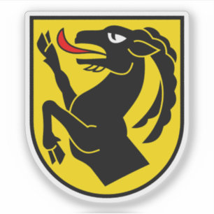 Unterseen Coat of Arms, Zwitserland Sticker