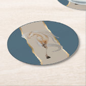 Untersetzer mit edlem Pferdemotiv Ronde Kartonnen Onderzetter (Gebogen)