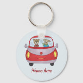 Unterwegs personalisiert sleutelhanger (Voorkant)