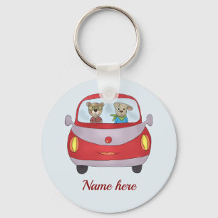 Unterwegs personalisiert sleutelhanger