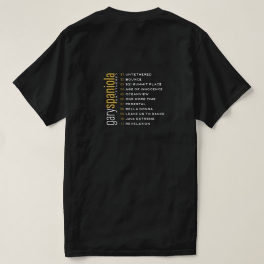 Untethered BLK - Voor- en achterkant 0128 T-shirt (Design achterkant)