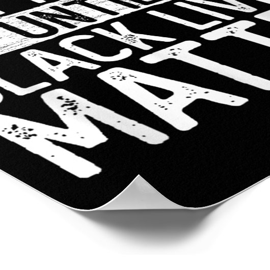 Until Black Lives All Lives Can't Blm Suprt Poster (Hoek)