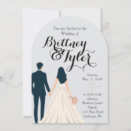 Until Forever-Brittney Wedding Invitation Kaart
