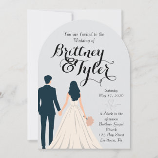 Until Forever-Brittney Wedding Invitation Kaart