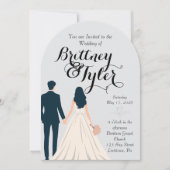 Until Forever-Brittney Wedding Invitation Kaart (Voorkant)
