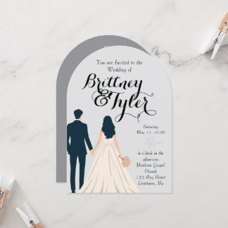 Until Forever-Brittney Wedding Invitation Kaart