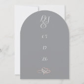 Until Forever-Brittney Wedding Invitation Kaart (Achterkant)