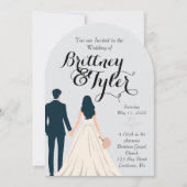 Until Forever-Brittney Wedding Invitation Kaart (Voorkant)