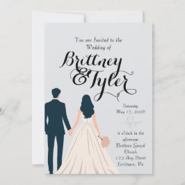 Until Forever-Brittney Wedding Invitation Kaart