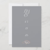 Until Forever-Brittney Wedding Invitation Kaart (Achterkant)