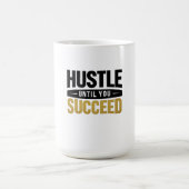 Until You Succeed – Minimal Gold Motivation Design Koffiemok (Center)