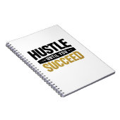 Until You Succeed – Minimal Gold Motivation Design Notitieboek (Rechterzijde)