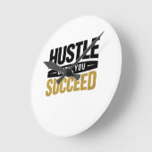 Until You Succeed – Minimal Gold Motivation Design Ronde Klok (Hoek)