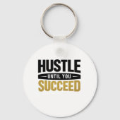 Until You Succeed – Minimal Gold Motivation Design Sleutelhanger (Voorkant)
