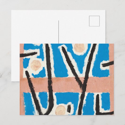 Untitled, 1938 by Paul Klee Briefkaart (Voorkant / Achterkant)