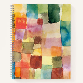 Untitled abstract watercolor squares - Paul Klee Notitieboek