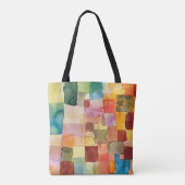 Untitled abstract watercolor squares - Paul Klee Tote Bag (Achterkant)