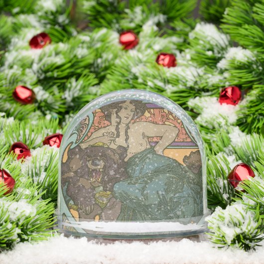 Untitled by Alphonse Mucha (1902) Sneeuwbol (Kerstmis)