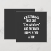 Untitled designA Wise Woman Once Said I’m Outta Kaart (Voorkant / Achterkant)