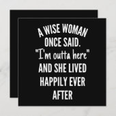 Untitled designA Wise Woman Once Said I’m Outta Save The Date (Voorkant / Achterkant)