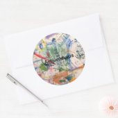 Untitled Fantasy Abstract Hankamer Artjunkhaus Art Ronde Sticker (Envelop)