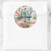 Untitled Fantasy Abstract Hankamer Artjunkhaus Art Ronde Sticker (Tas)