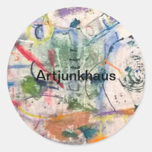 Untitled Fantasy Abstract Hankamer Artjunkhaus Art Ronde Sticker