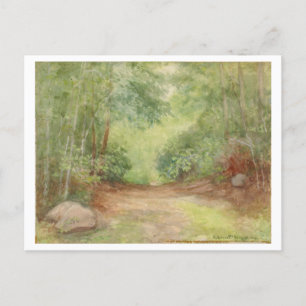 Untitled Forest Scene Waterverf Briefkaart