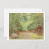 Untitled Forest Scene Waterverf Briefkaart (Voorkant / Achterkant)