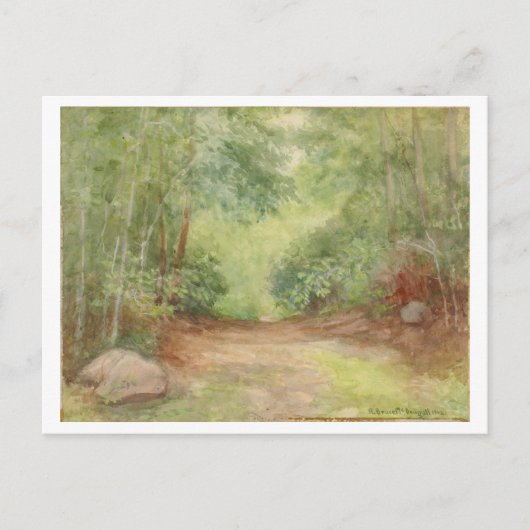 Untitled Forest Scene Waterverf Briefkaart (Voorkant)