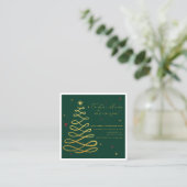 Unto Us A Child Is Born | Christmas Enclosure Card Informatiekaartje (Staand voorkant)
