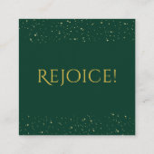 Unto Us A Child Is Born | Christmas Enclosure Card Informatiekaartje (Achterkant)