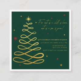 Unto Us A Child Is Born | Christmas Enclosure Card Informatiekaartje