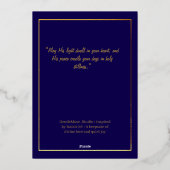 "Unto Us a Child Is Born" Foil Holiday Card Folie Feestdagenkaart (Achterkant)