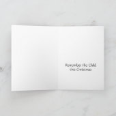 Unto wordt ons een Zoon gegeven Feestdagen Kaart (Binnen)