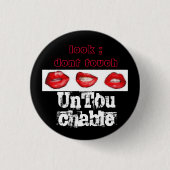UnTouchable-pin Ronde Button 3,2 Cm (Voorkant)