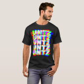 Untz Hardstyle Techno Rave EDM Music DJ T-shirt (Voorkant volledig)