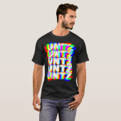 Untz Hardstyle Techno Rave EDM Music DJ T-shirt (Voorkant volledig)