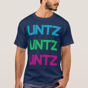 Untz Untzechno muziek ontwerp als een festival EDM T-shirt