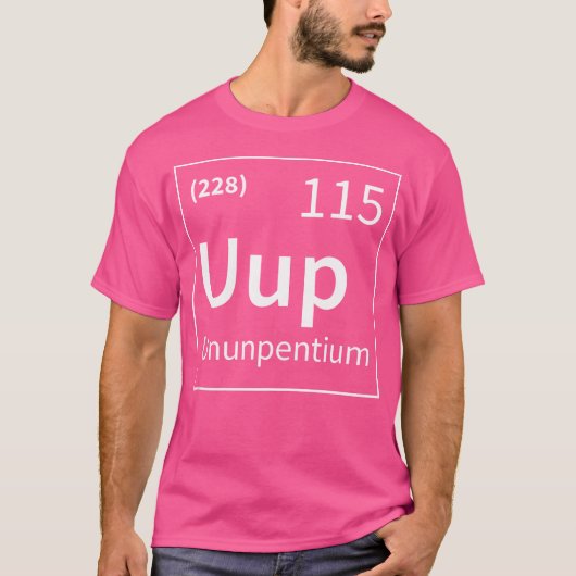 Ununpentium Element 115 Periodic Table Area 51 Ali T-shirt (Voorkant)