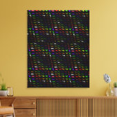 Unusual cool rainbow colorfuel cute dinosaur canvas afdruk (Insitu (Woonkamer))