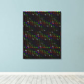 Unusual cool rainbow colorfuel cute dinosaur canvas afdruk (Insitu (Houten vloer))