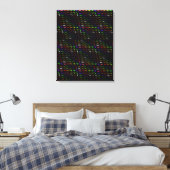 Unusual cool rainbow colorfuel cute dinosaur canvas afdruk (Insitu (Slaapkamer))